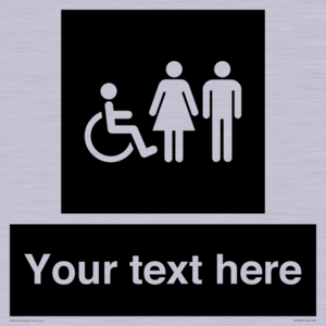 Custom information: black panel disabled female and male